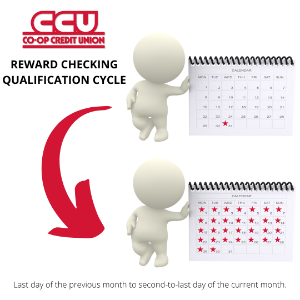 graphic showing reward checking qualification cycle